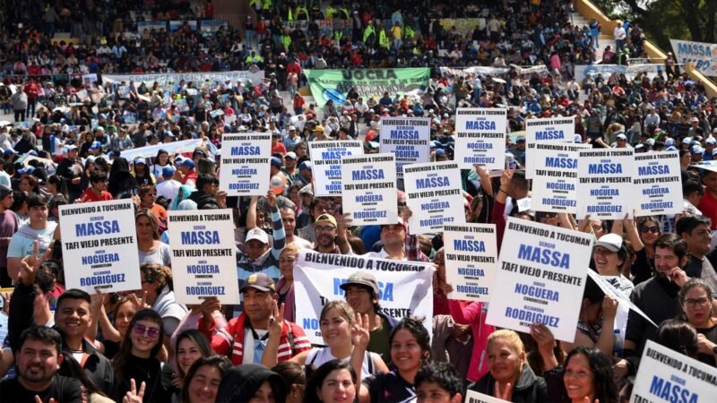 Tucumán: la militancia de Unión por la Patria mostró su apoyo a Massa